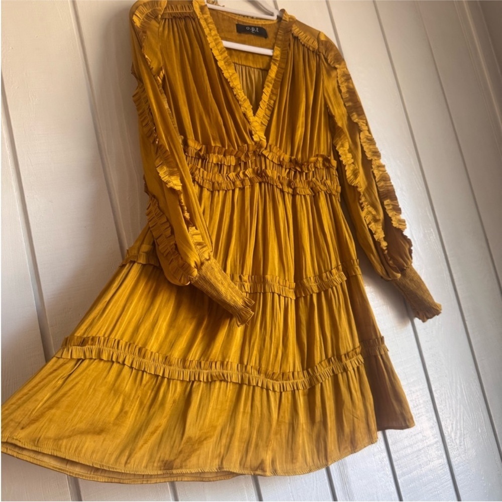 o.p.t. Long Sleeve Ruffled Mini Dress - Picture 4 of 6
